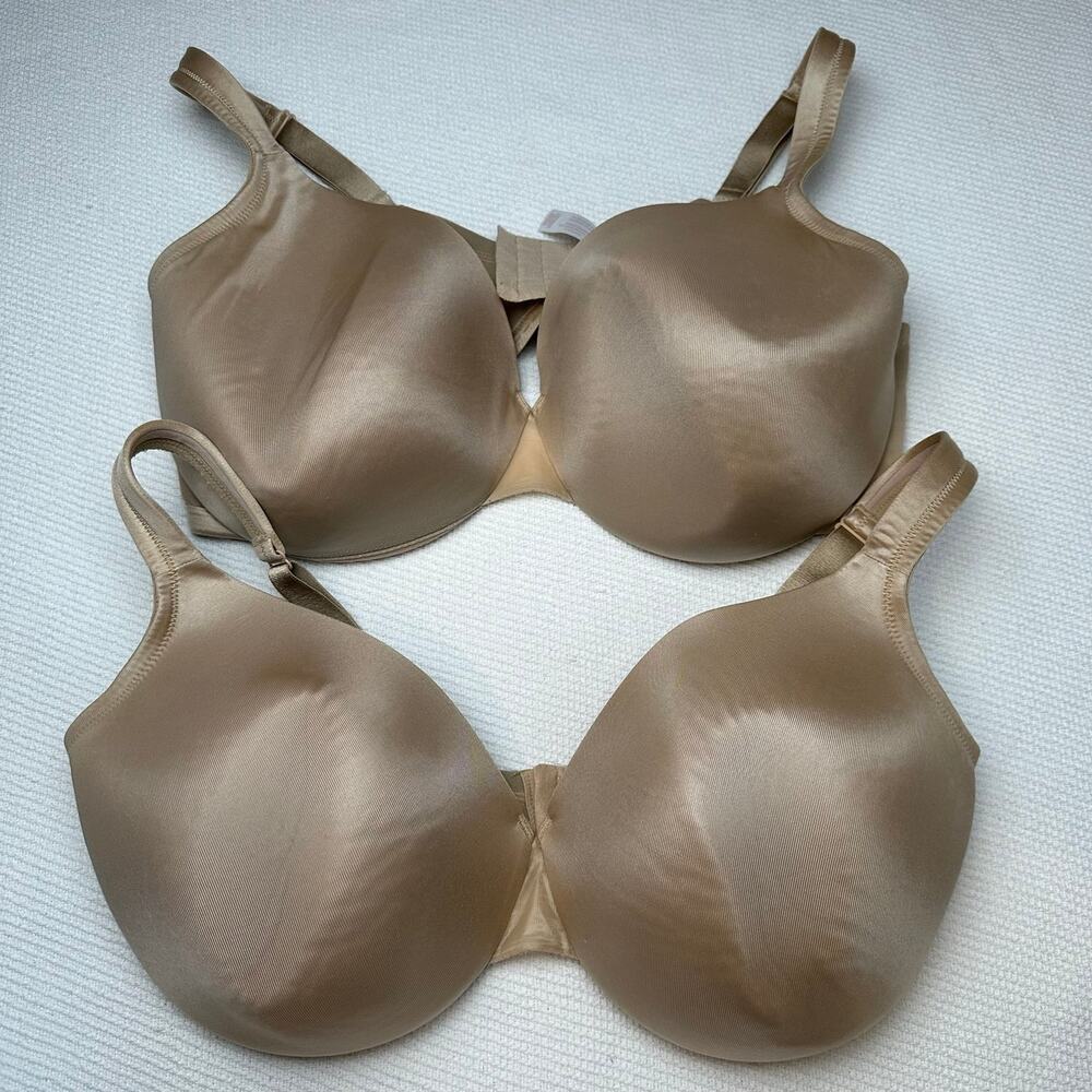 Cacique Smooth Lightly Lined Full Coverage Bra, bundle of 2, Size 44DD